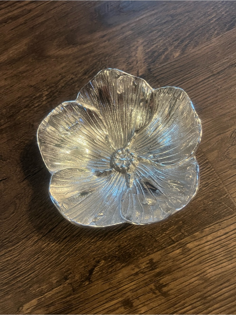 Mariposa forget me not sauce dish Flower Bowl Home Dining Accent silver